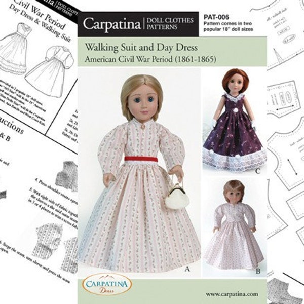 Civil War Doll Dress Etsy