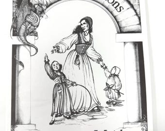 Vintage 1980s Fantasy Fashions Renaissance Maiden Sewing Pattern - Rare Out-of-Print Medieval Gown & Bodice - S/M/L