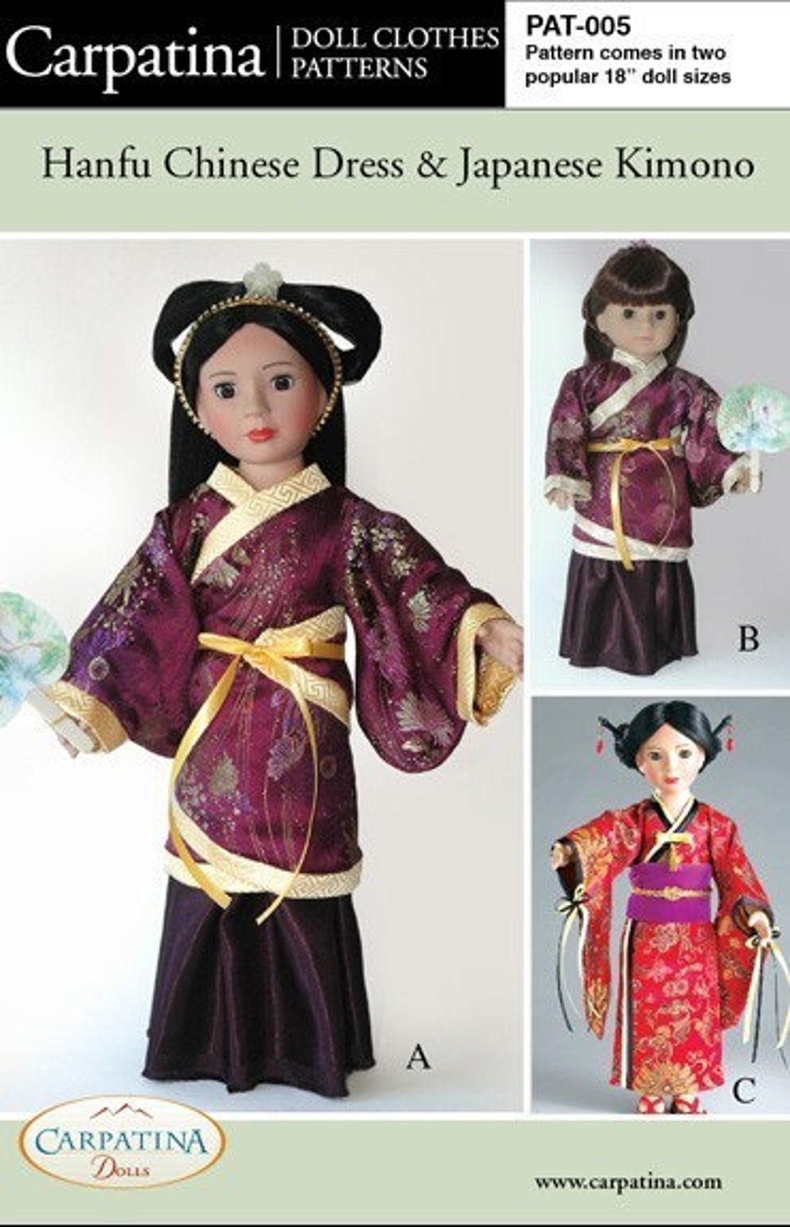 Chinese Hanfu Dress Pattern and Japanese Kimono Pattern - Etsy