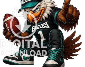 Conception PNG mascotte aigle football