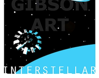 Original Interstellar Art Print Movie Poster