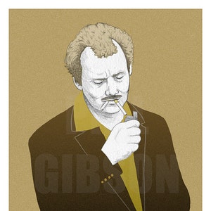 Original &quot;Blume&quot; 12&quot; x 16&quot; Giclée Art Print Poster Bill Murray Wes Anderson