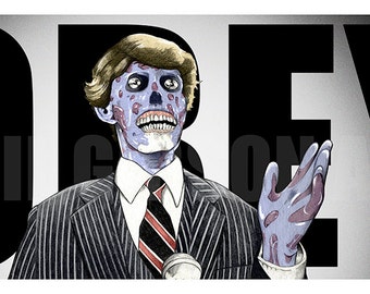 Originele "Formaldehyde-Face" ze leven John Carpenter Horror Sci-Fi Art Print Poster