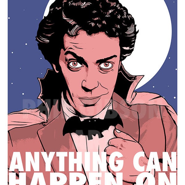 Original "Anything Can Happen On Halloween" Art Print Poster Worst Witch Halloween Decor