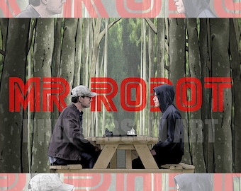 Original "Checkmate" Mr. Robot Inspired Art Print Poster