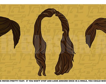 Original "Life Moves Pretty Fast"  Ferris Bueller Art Print Movie Poster