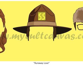 Original Moonrise Kingdom "Runaway Love" Art Print Poster Wes Anderson