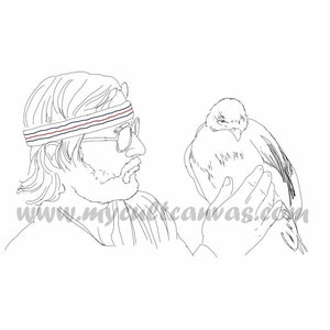 Original &quot;Mordecai&quot; Richie Tenenbaum The Royal Tenenbaums Art Print Poster Wes Anderson