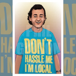 Original "Bob" Giclée Arte impresión cartel Bill Murray ¿Qué pasa con Bob?