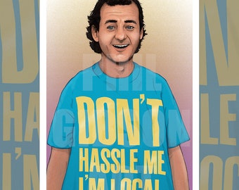 Original "Bob" Giclée Art Print Poster Bill Murray What About Bob?