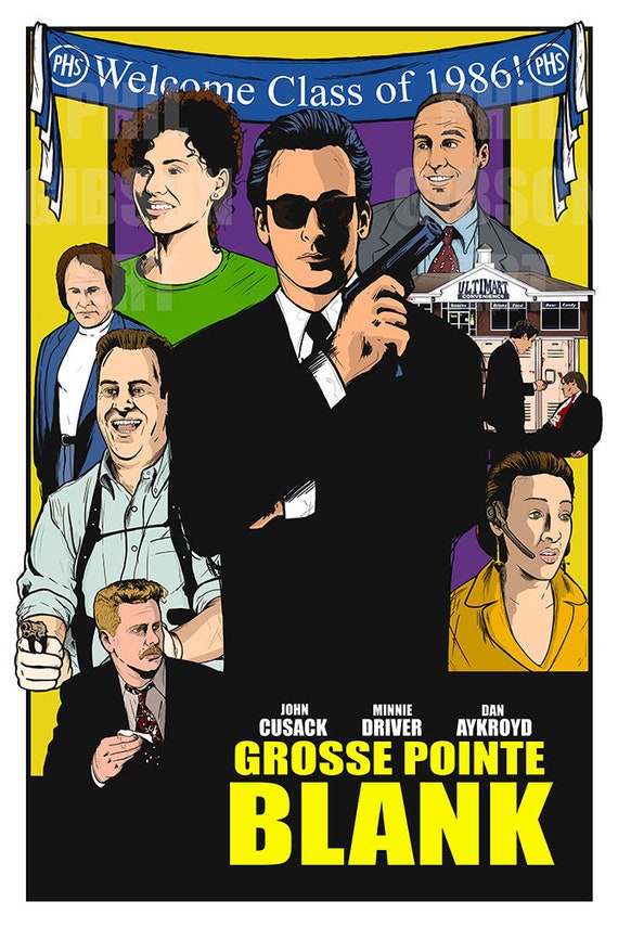 Original grosse Pointe Giclée Art Print Movie Poster Grosse Pointe Blank  - Etsy Canada
