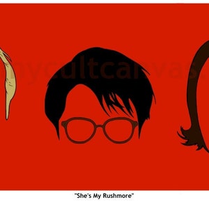 Original Rushmore Art Print Poster by Phil Gibson Wes Anderson Royal Tenenbaums