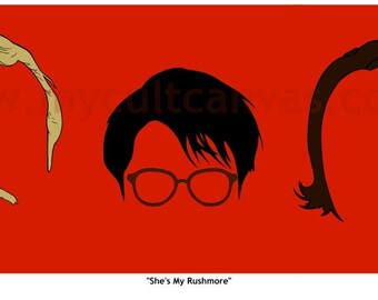 Original Rushmore Art Print Poster by Phil Gibson Wes Anderson Royal Tenenbaums