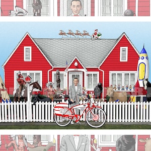Original &quot;The Best Bike in the Whole World&quot; Art Print Illustration Pee Wee
