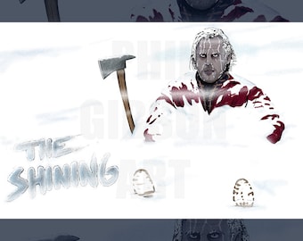 Original "Always Been the Caretaker" Giclée Art Print Poster The Shining Jack Torrance