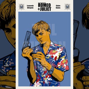 Original Romeo + Juliet Art Print Poster Shakespeare