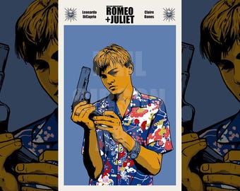 Original Romeo + Juliet Art Print Poster Shakespeare