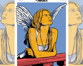 Original "Juliet"  Romeo + Juliet Art Print Poster Shakespeare