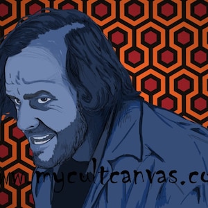 Redrum Original art print by Phil Gibson  The Shining Jack Nicholson Stanley Kubrick Horror Poster