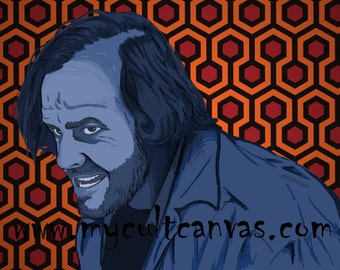 Redrum Original art print by Phil Gibson  The Shining Jack Nicholson Stanley Kubrick Horror Poster