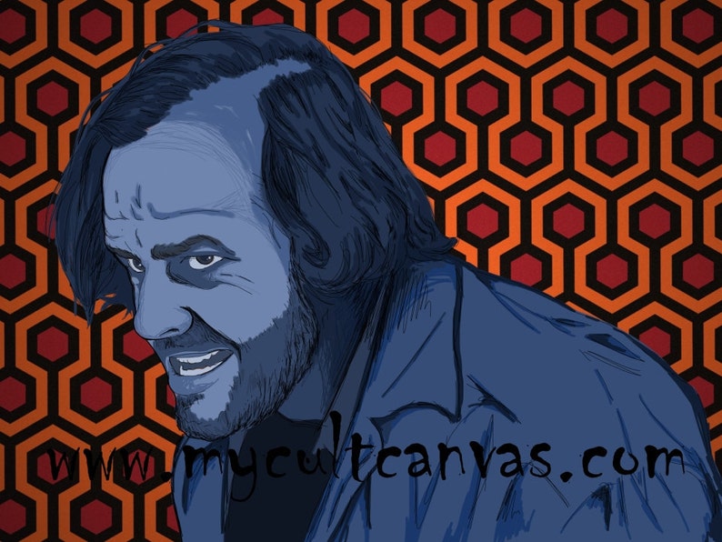 Redrum Original art print by Phil Gibson The Shining Jack Nicholson Stanley Kubrick Horror Poster image 1
