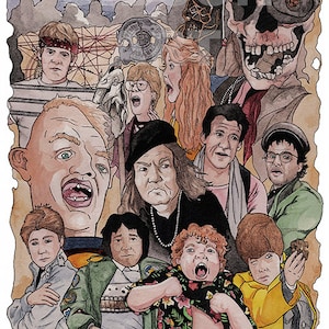 Original el Goonies Poster lámina por shuffle de trufa Phil Gibson Chunk