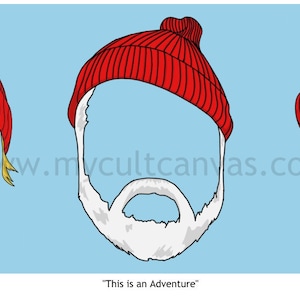 Original &quot;This is an Adventure&quot; Art Print Poster by Phil Gibson Wes Anderson The Life Aquatic Steve Zissou