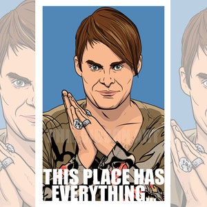 Original &quot;Stefon&quot; Art Print Poster New York Club Flyer Samstag Nacht Live