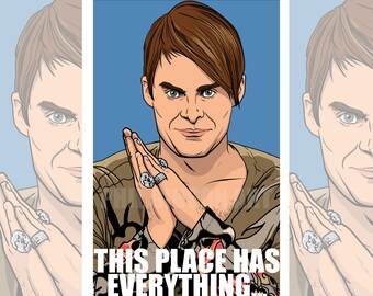 Original "Stefon" Art Print Poster New York Club Flyer Saturday Night Live