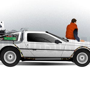 Original &quot;If You&#39;re Going to Build a Time Machine&quot;  Art Print Poster Back to the Future