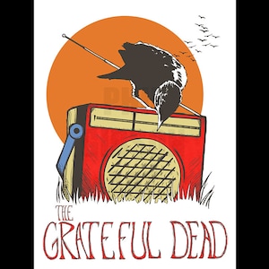 Original &quot;Jam Session&quot; Grateful Dead Art Print Concert Poster Jerry Garcia