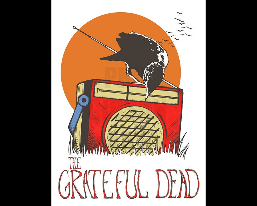 Original "Jam Session" Grateful Dead Art Print Concert Poster Jerry Garcia