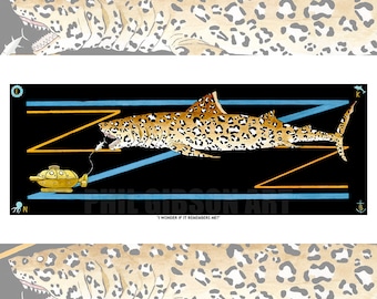 Original Life Aquatic with steve Zissou 10" x 20" Art print by Phil Gibson