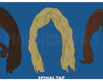 Original Spinal Tap Giclée Art Print Poster Rock Music Guitar Christopher Guest