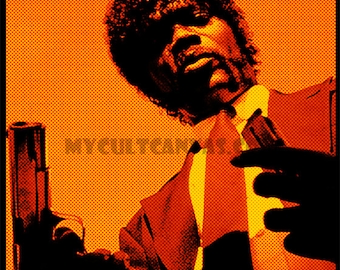 Original Pulp Fiction "Jules" Art Print Samuel L Jackson Movie Poster