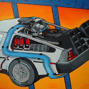 Original 1.21 Gigawatts Back to the Future Painting Poster Marty Mcfly ...