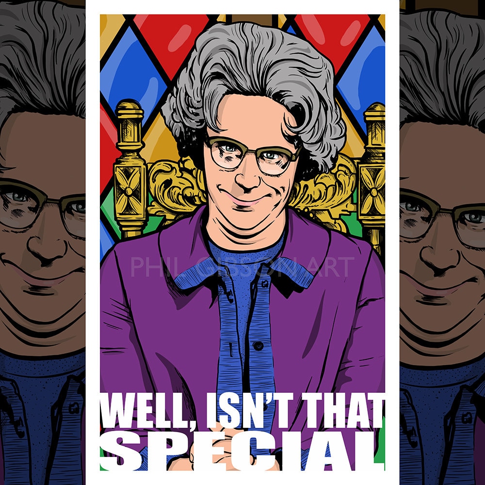 Original "Well, Isn't That Special" Church Lady Art Print SNL Saturday Night Live