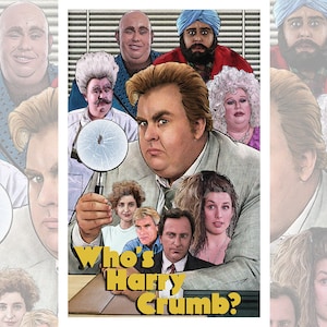 Original &quot;CRUMB&quot; Who&#39;s Harry Crumb? Giclée Art Print Poster 1980&#39;s  John Candy