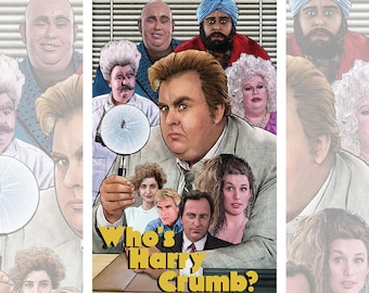 Original "CRUMB" Who's Harry Crumb? Giclée Art Print Poster 1980's  John Candy