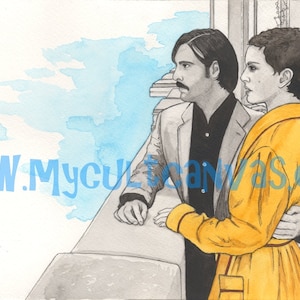 Original &quot;Hotel Chevalier&quot; Art Print by Phil Gibson Wes Anderson Darjeeling Limited Poster