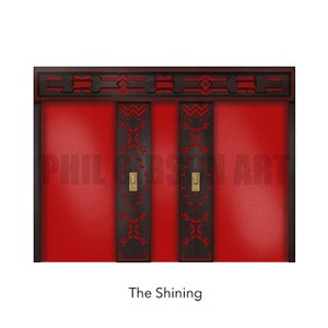Original ""I'll Take the Stairs" Art Print Poster “clean version”  The Shining Movie Poster
