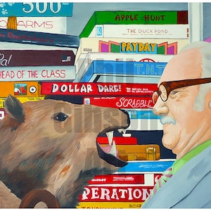 Original &quot;Where&#39;s My Javelina?&quot; Wes Anderson Royal Tenenbaums Art Print Poster