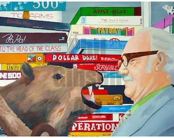 Original "Where's My Javelina?" Wes Anderson Royal Tenenbaums Art Print Poster