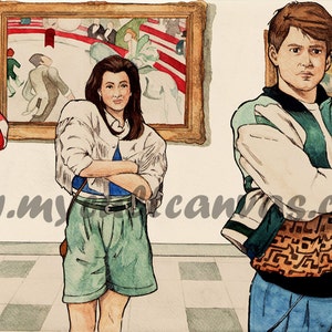 Ferris Bueller&#39;s Day Off &quot;Museum Dance&quot; LE Art Print by Phil Gibson