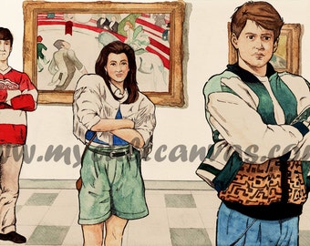 Día de Ferris Bueller "Museo danza" LE impresión del arte de Phil Gibson
