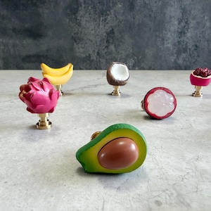 Fruit Shaped Drawer Knobs, Tropical Fruit Cabinet Pulls,Lemon Coconut Banana Pomegranate Dresser Knob, Cute Fruit Furniture Hardware-GB16