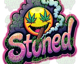Stoned Die cut Sticker