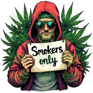 Smokers Only Die cut Sticker