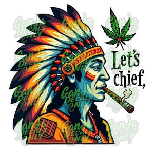 Let’s Chief Die cut Sticker