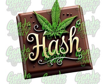 Hash - Adesivo fustellato